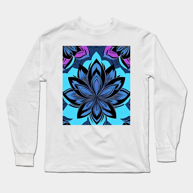 Lily lotus spring art Long Sleeve T-Shirt by Unevenalways